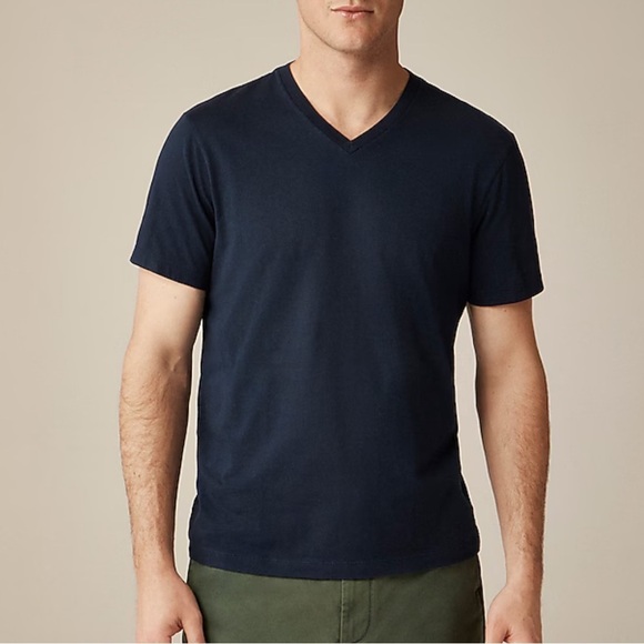 J crew navy blue Broken-in V-neck T-shirt - Picture 1 of 4